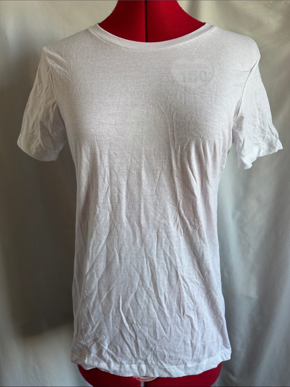 Gildan White Women's Short Sleeve Tee - Crewneck